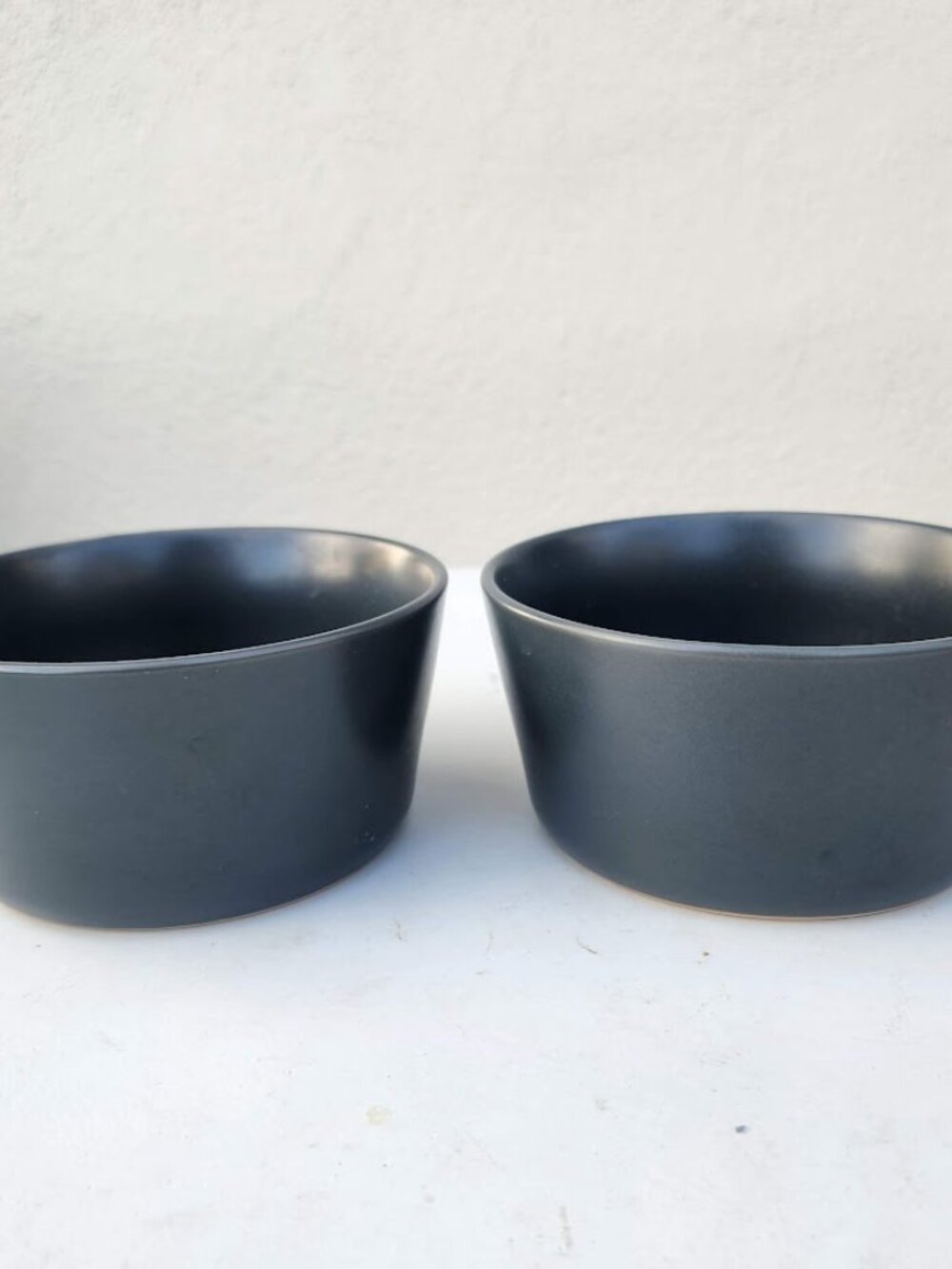 NEW Set of 2 Stone Lain Stoneware Round bowls Dinnerware Gray Replacement Matte - Picture 2 of 8